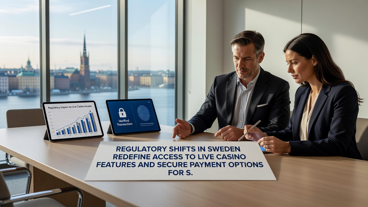 Secure payment interface screenshot showing verified transaction flow for Swedish casino accounts
